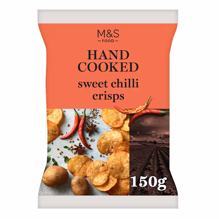 M&S Hand Cooked Sweet Chill Crisps