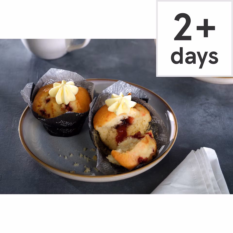 Tesco Finest Victoria Sponge Muffins 2 Pack