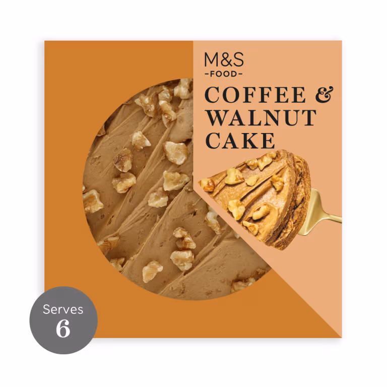 M&S Velvety Rich Coffee and Walnut Cake