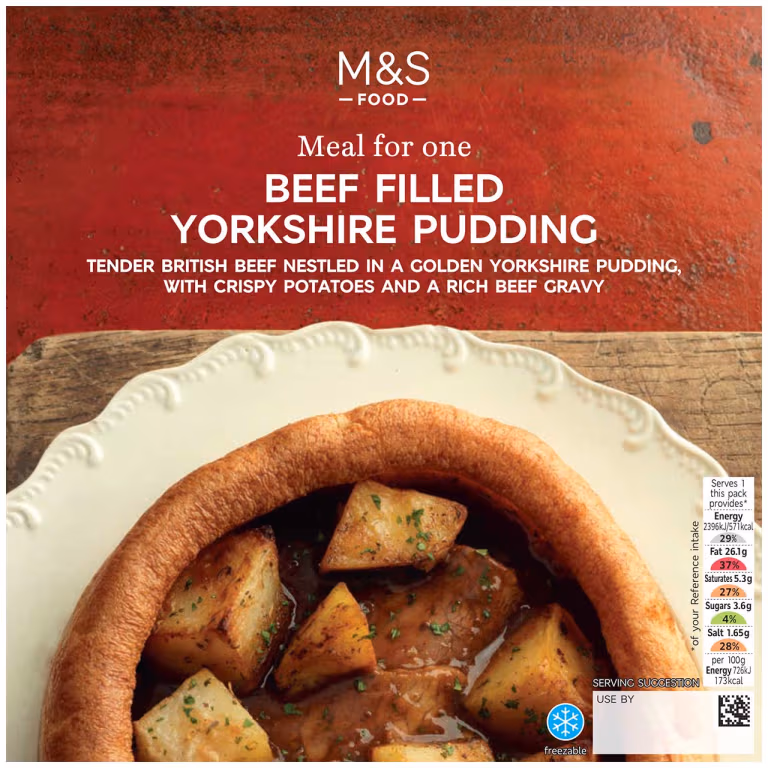 M&S Meal For One Beef Filled Yorkshire Pudding