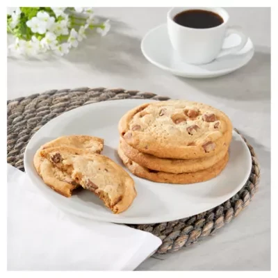 ASDA 4 Belgian Milk Chocolate & Salted Caramel Cookies