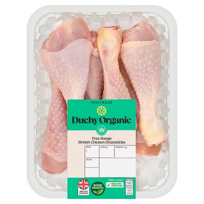 Duchy Organic Chicken Drumsticks 6, Skin-on & Bone-in