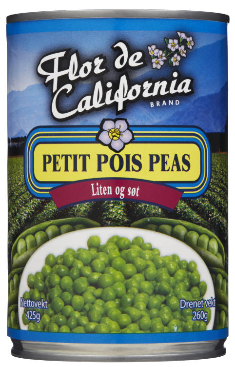 Erter Petit Pois 425g Flor De California