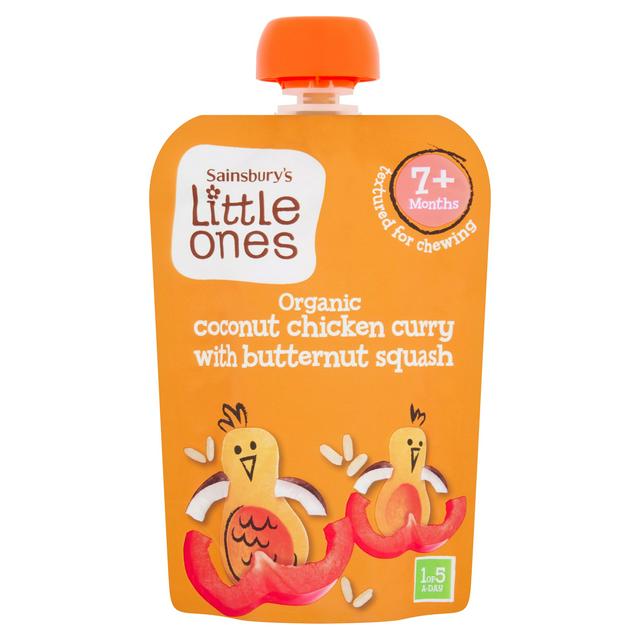 Sainsbury's Little Ones Organic Creamy Coconut Chicken & Butternut Squash Curry 7+ Months 130g