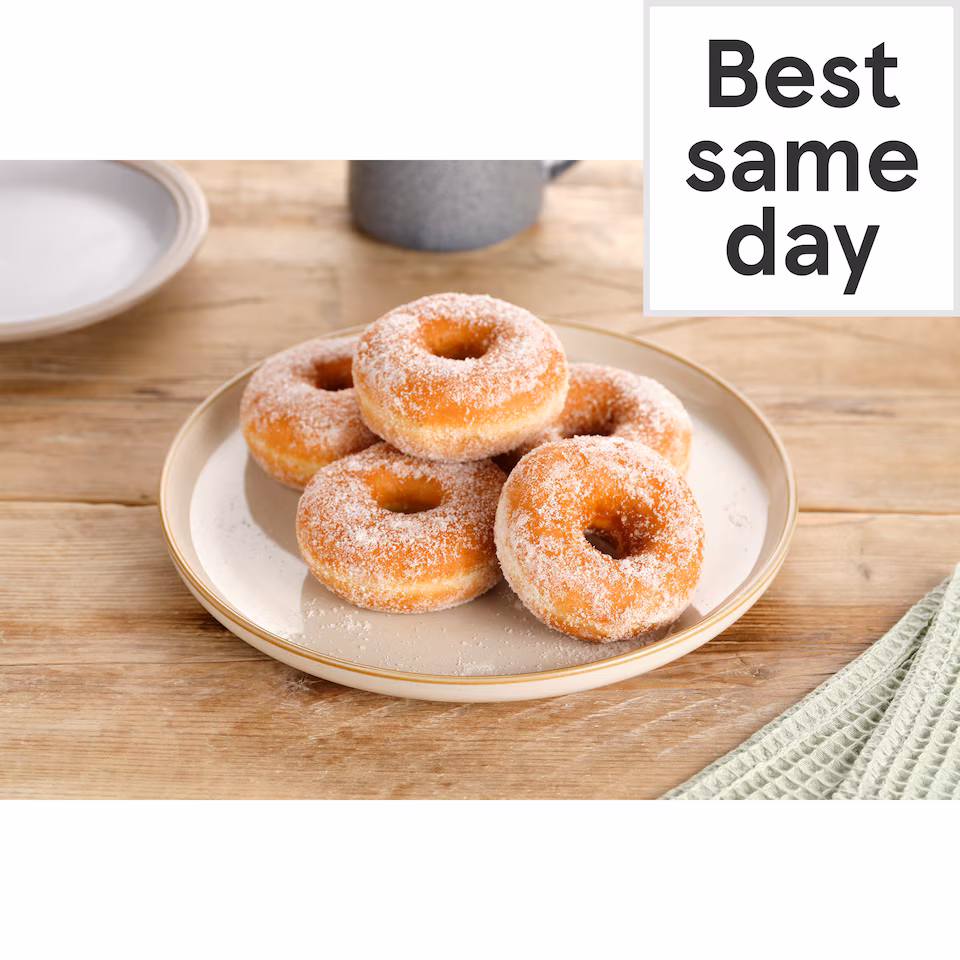 Tesco 5 Sugar Ring Doughnuts