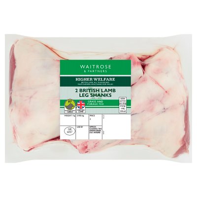 Waitrose 2 British Lamb Leg Shanks
