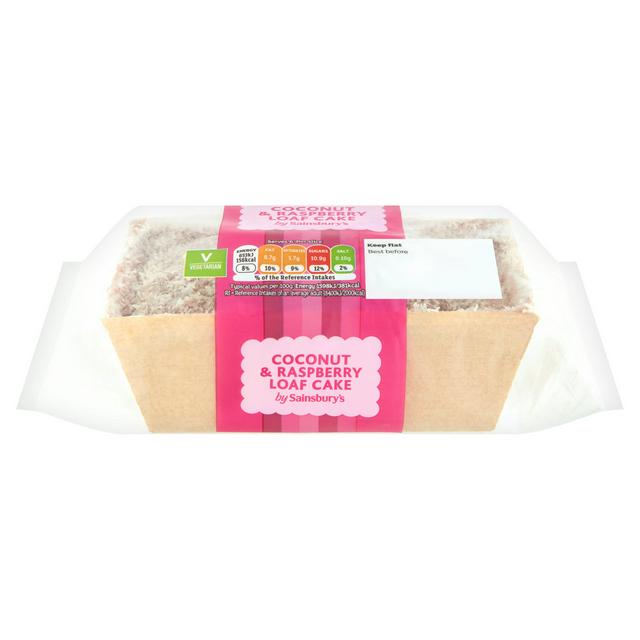 Sainsbury's 240g Coconut & Raspberry Loaf Cake