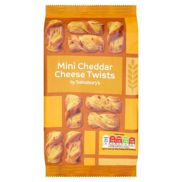 Sainsbury's Mini Cheddar Cheese Twists 125g