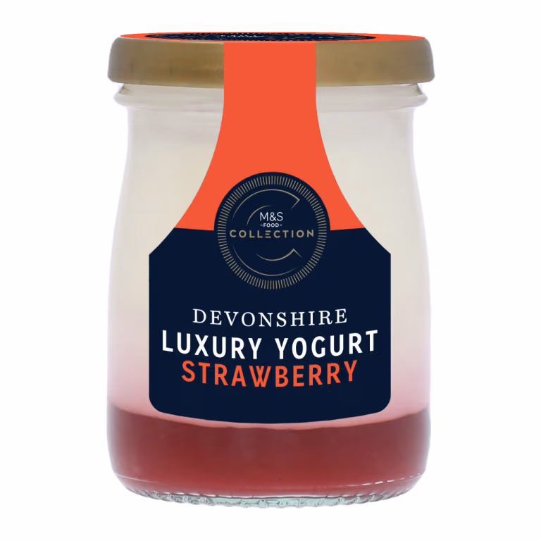M&S Devonshire Luxury Strawberry Yogurt