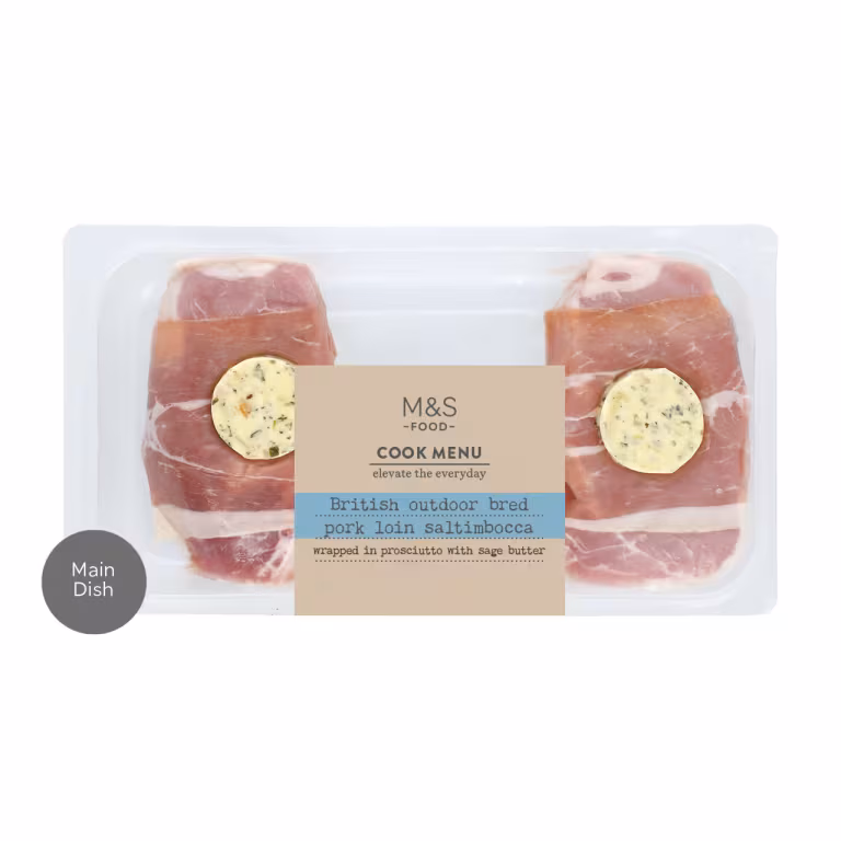 M&S British Outdoor Bred Pork Loin Saltimbocca