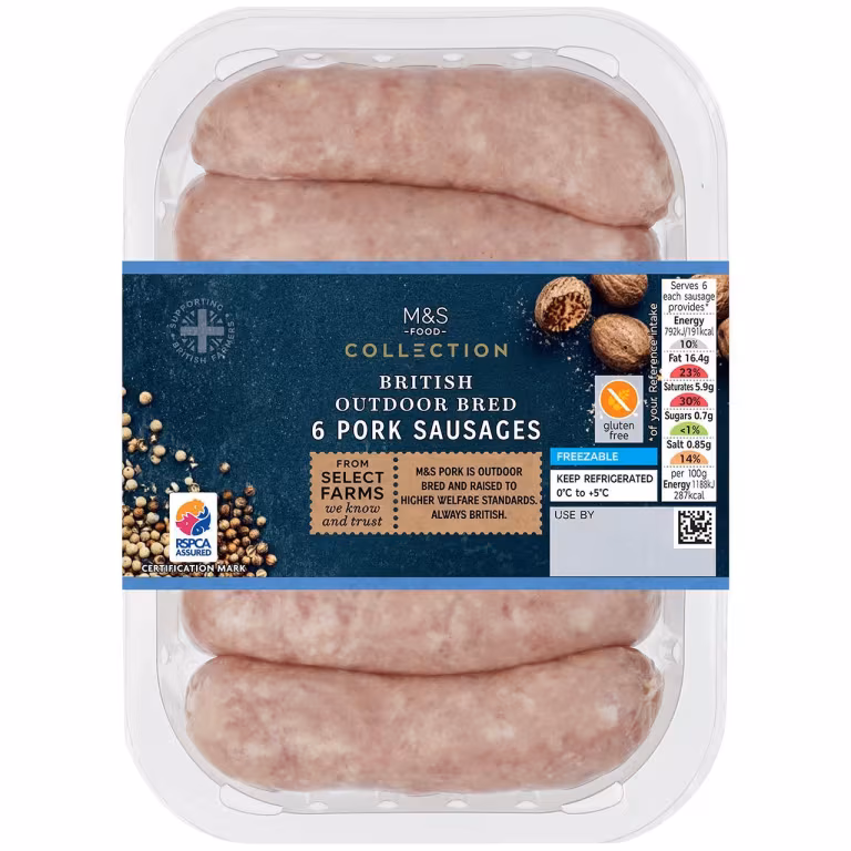 M&S Collection British Outdoor Bred Pork Sausages