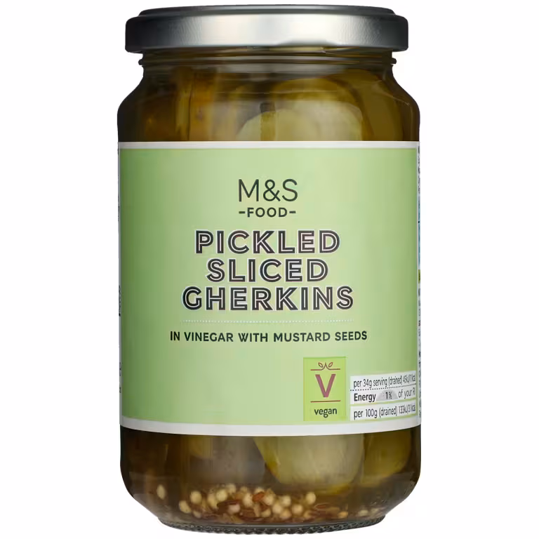 M&S Pickled Sliced Gherkins