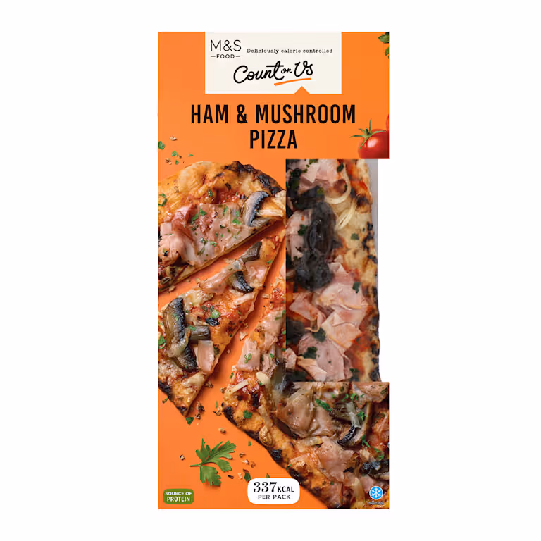 M&S Ham & Mushroom Pizza
