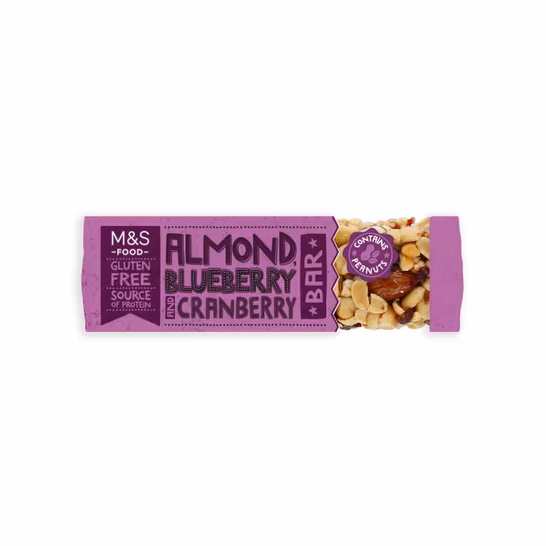 M&S Almond, Blueberry and Cranberry Bar