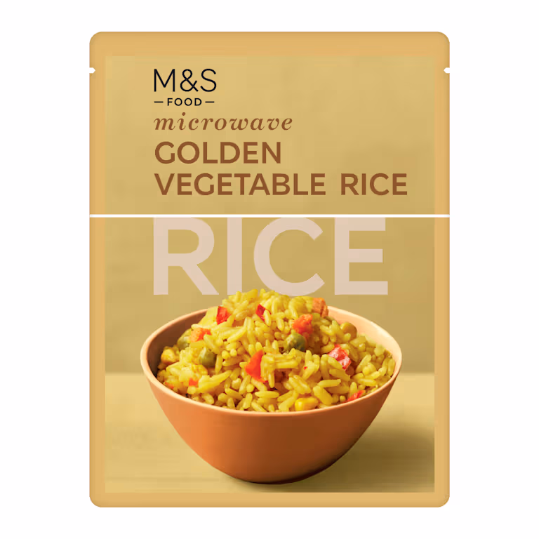 M&S Microwave Golden Vegetable Rice