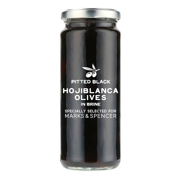 M&S Pitted Black Hojiblanca Olives