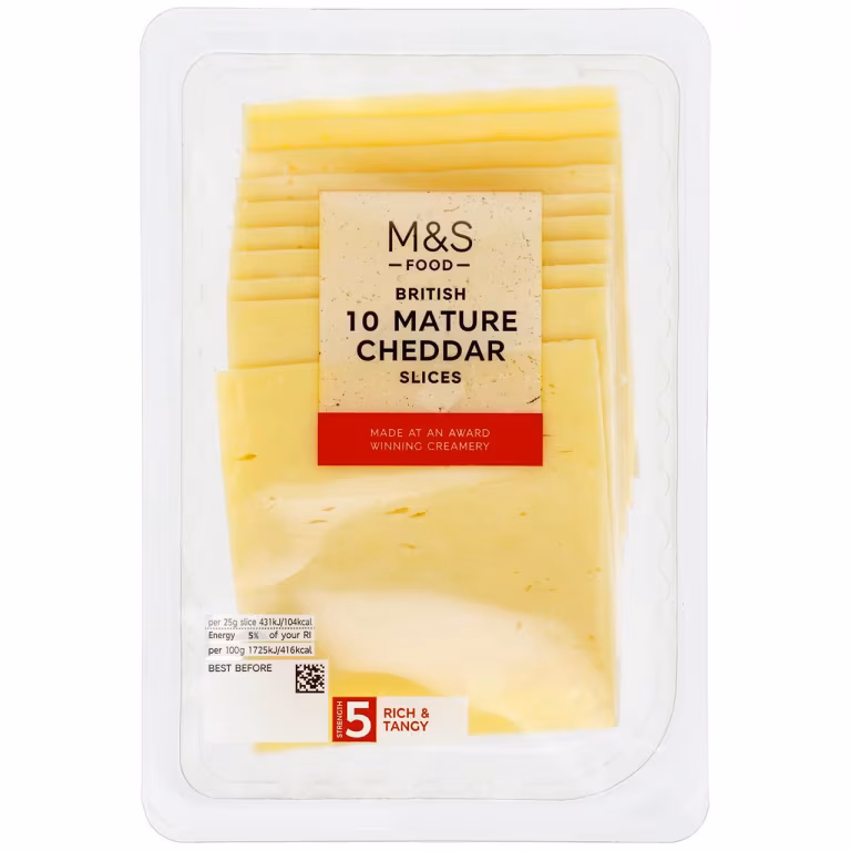 M&S British Mature Cheddar Slices