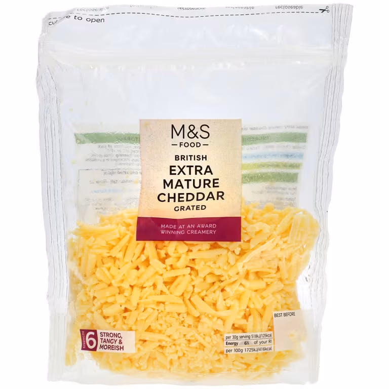 M&S Grated Extra Mature British Cheddar