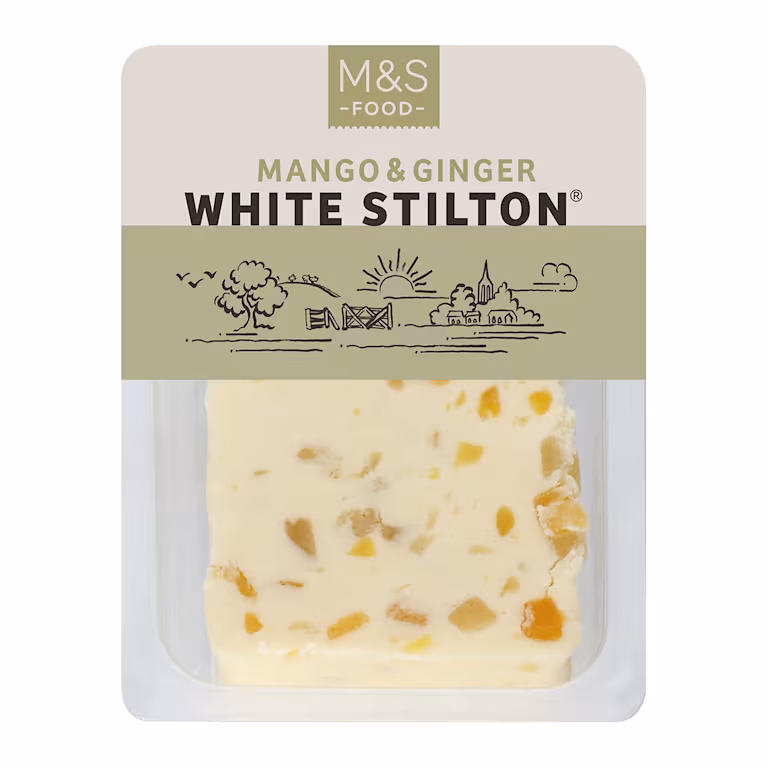 M&S Mango and Ginger White Stilton