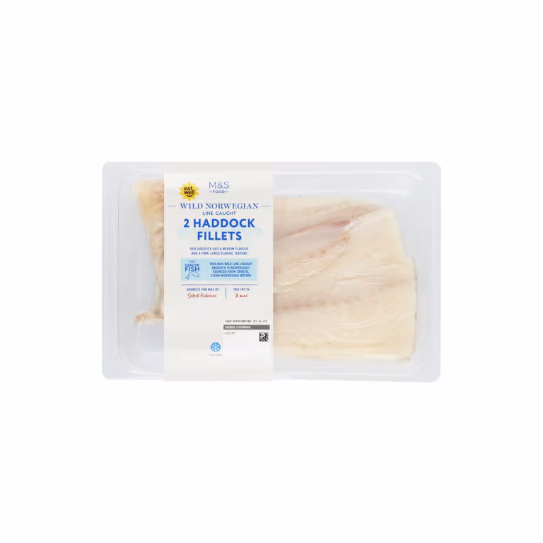 M&S Wild Norwegian Line Caught Haddock Fillets