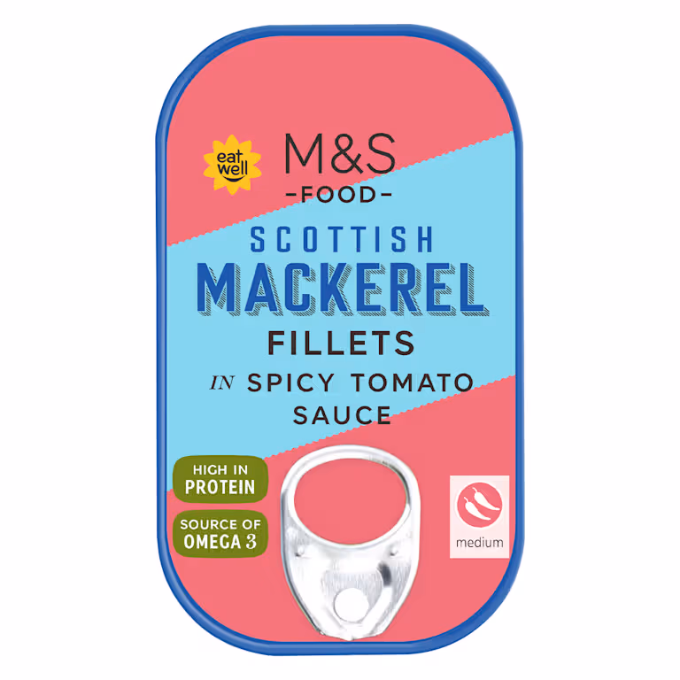 M&S Scottish Mackerel Fillets in Spicy Tomato Sauce