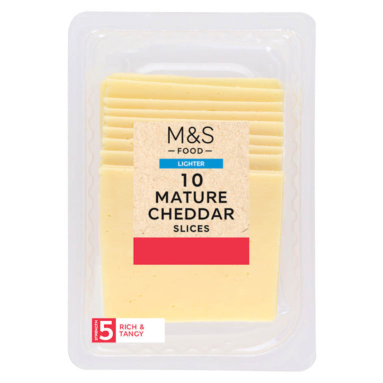 M&S Lighter Mature British Cheddar Slices