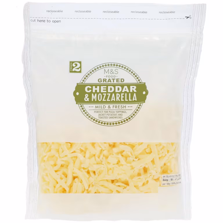 M&S Grated Cheddar and Mozzarella
