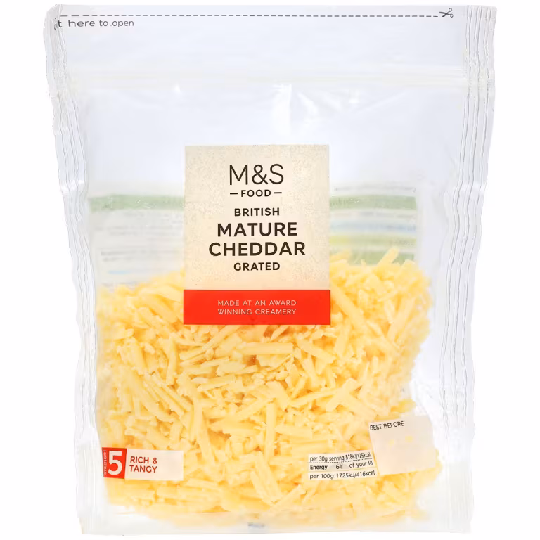 M&S Grated Mature British Cheddar