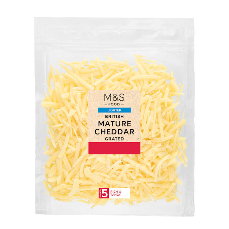 M&S Grated Lighter Mature British Cheddar