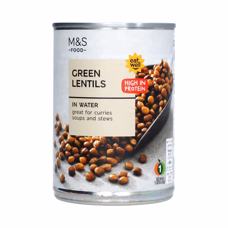 M&S Green Lentils In Water