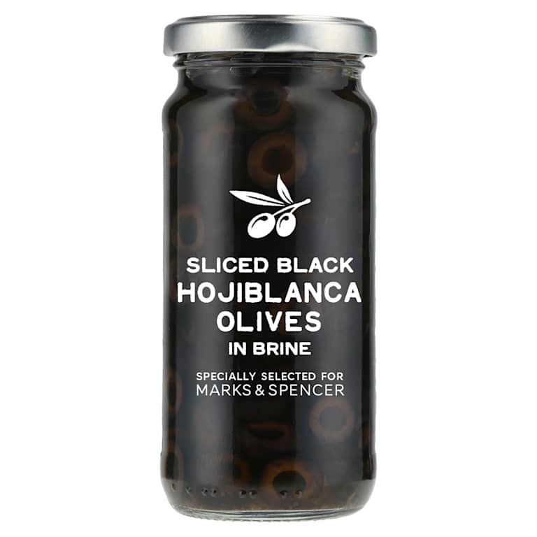M&S Sliced Black Hojiblanca Olives
