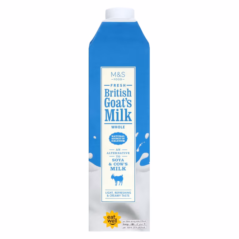 M&S Fresh British Whole Goat’s Milk