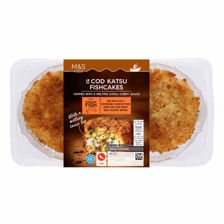 M&S Melt In The Middle Cod Katsu Fishcakes