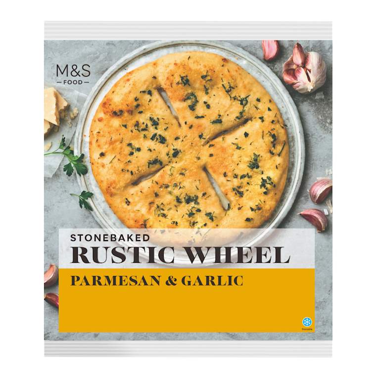 M&S Parmesan and Garlic Rustic Wheel