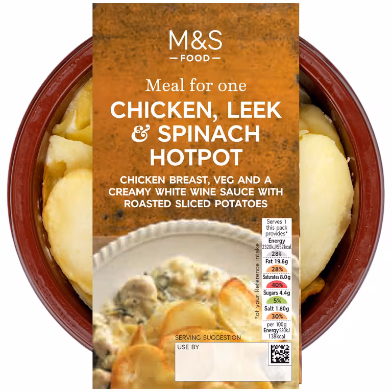 M&S Chicken, Leek & Spinach Hotpot