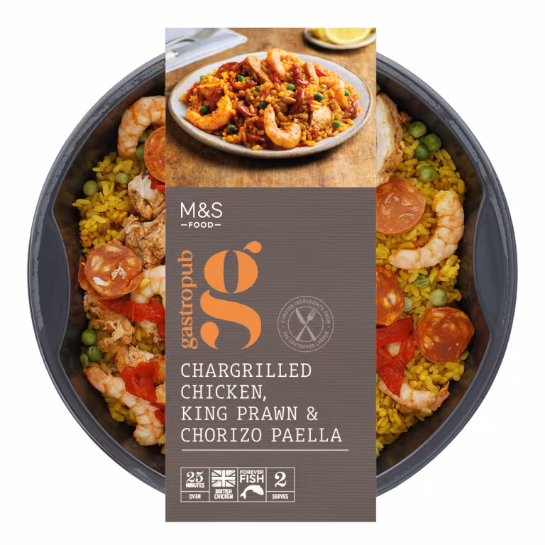 M&S Chargrilled Chicken, King Prawn & Chorizo Paella