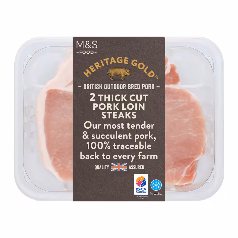 M&S Thick Cut Pork Loin Steaks