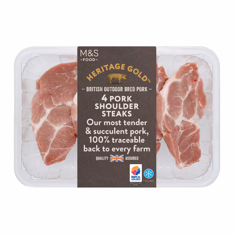 M&S British Outdoor Bred Pork Shoulder Steaks