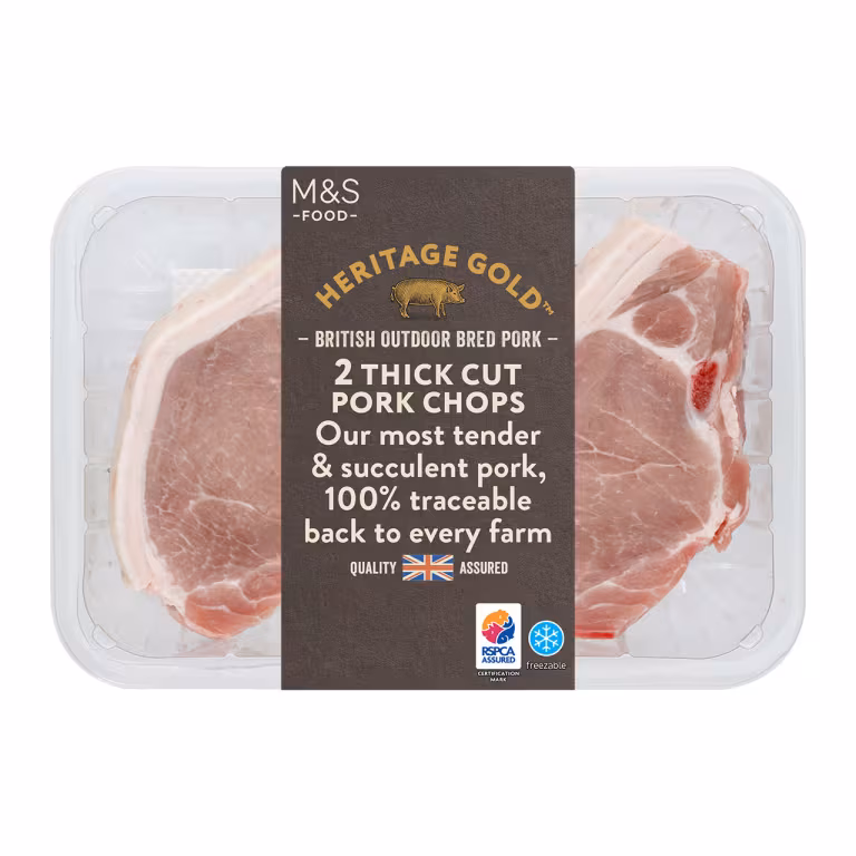 M&S Outdoor Bred Pork Thick Cut Chops
