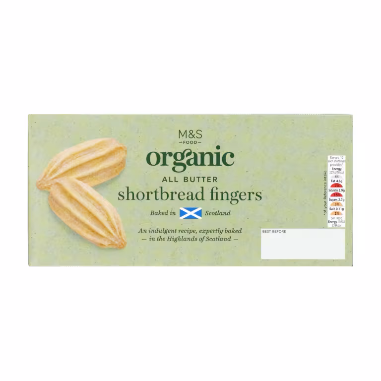 M&S Organic All Butter Shortbread Fingers