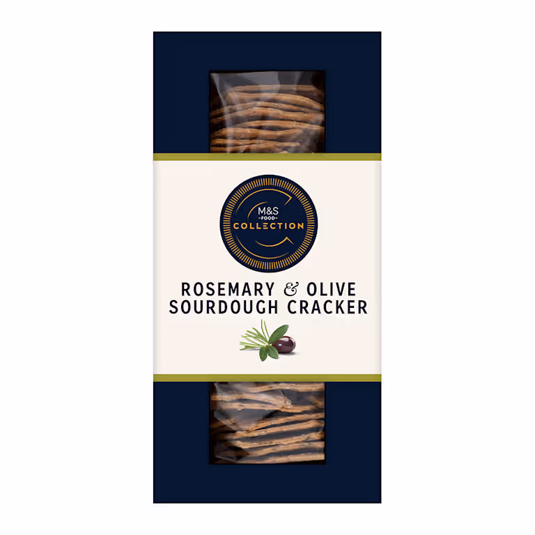 M&S Collection Rosemary and Olive Sourdough Crackers