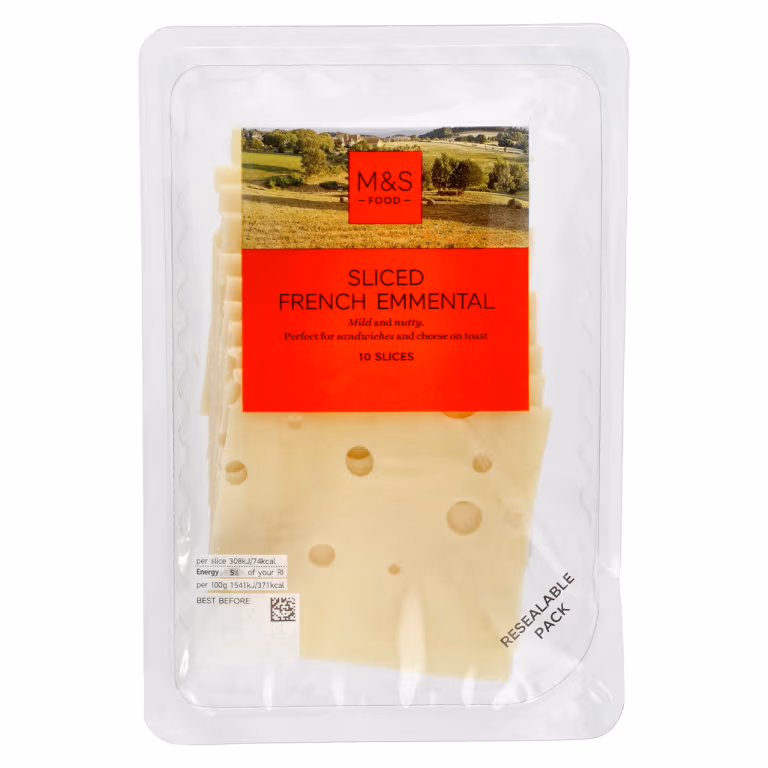 M&S Sliced French Emmental
