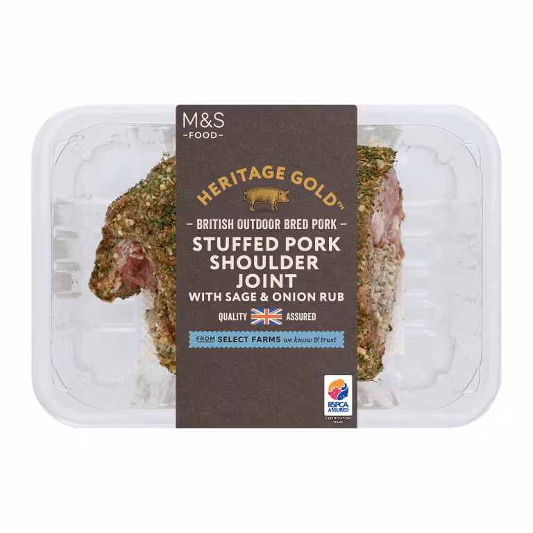 M&S Outdoor Bred Stuffed Pork Shoulder Joint