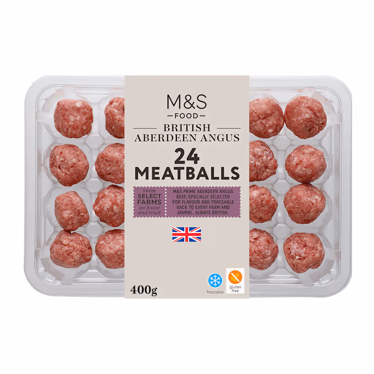 M&S British Aberdeen Angus Beef Meatballs