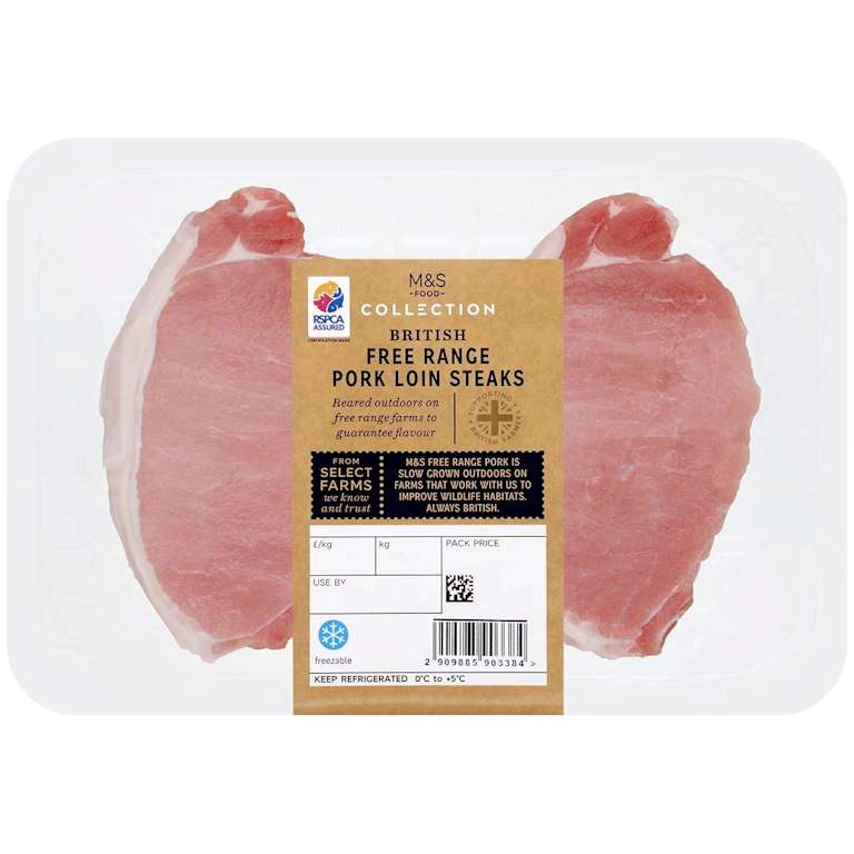 M&S Collection British Free Range Pork Loin Steaks