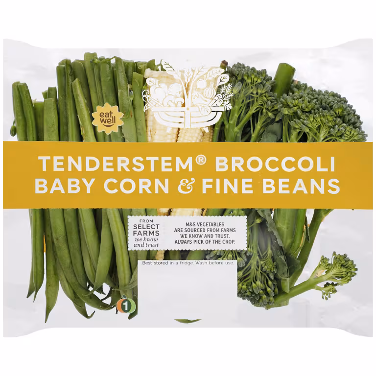 M&S Tenderstem Broccoli, Baby Corn and Fine Beans