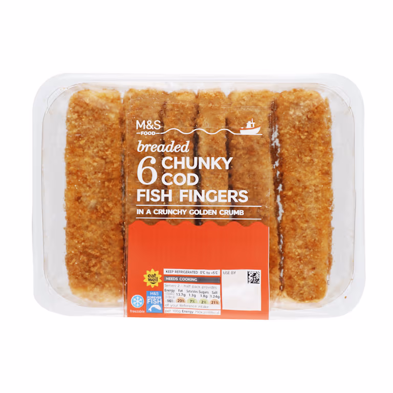 M&S Breaded Chunky Cod Fish Fingers