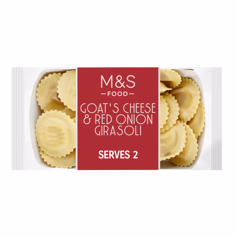 M&S Goat's Cheese and Red Onion Girasoli