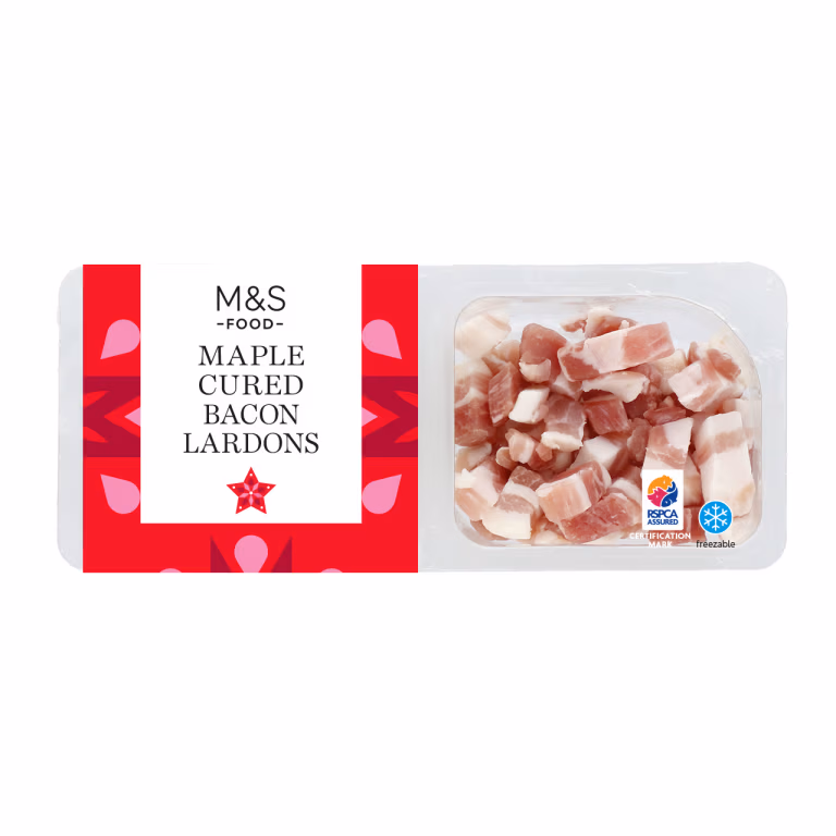 M&S Maple Cured Bacon Lardons