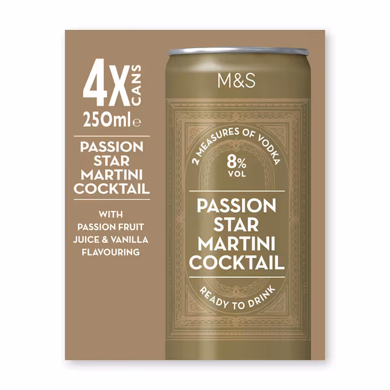 M&S Passion Star Martini Cocktail